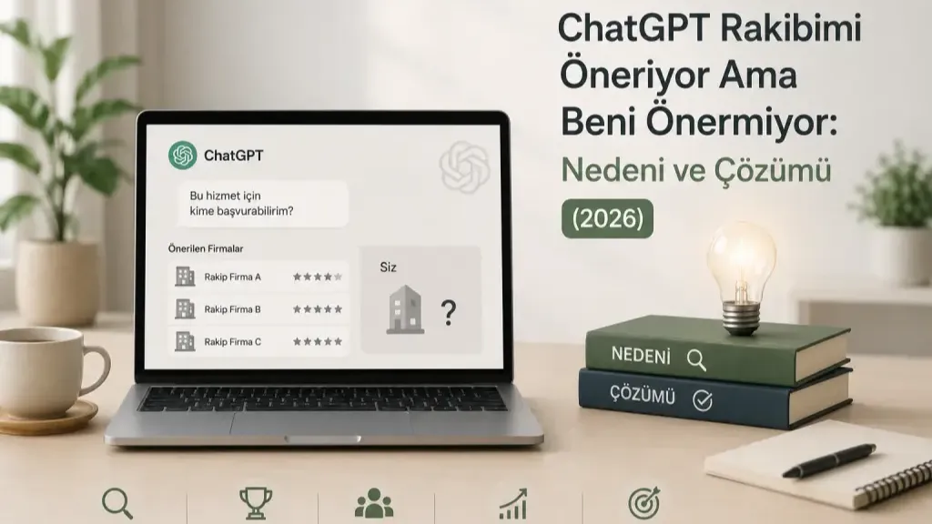 Markanızın ChatGPT, Claude, Gemini ve Perplexity'deki görünürlüğünü ölçmek ve rakiplerinizle karşılaştırmak için GeoSihirbazı'nın AI Görünürlük Hızlandırıcı aracını kullanabilirsiniz. 